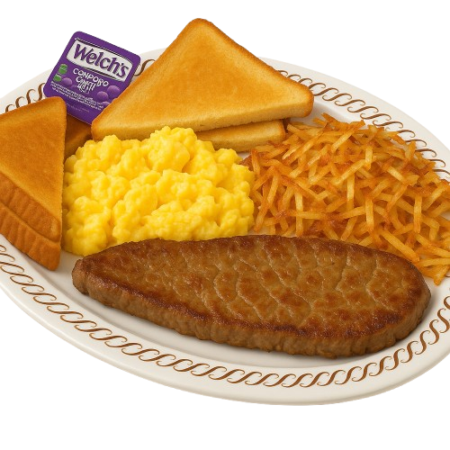 Sirloin and Egg Breakfast with Hashbrowns 1 3